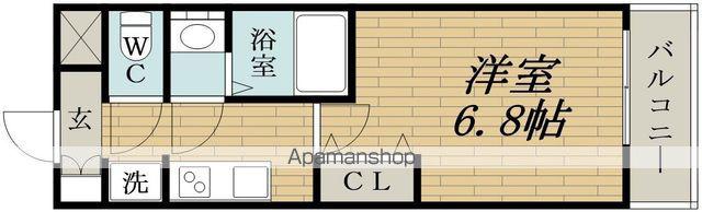 プレサンスOSAKA西中島リエゾン(1K/3階)の間取り写真