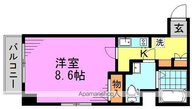 グランフォース東高円寺(1K/2階)の間取り写真