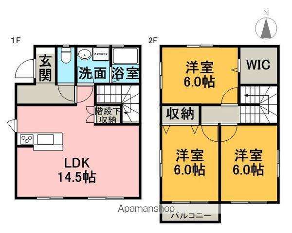中央本線 瑞浪駅 徒歩12分 2階建 築13年(3LDK)の間取り写真