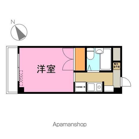 オクトワール長岡中央(ワンルーム/4階)の間取り写真