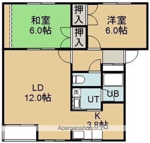 めぞん・ど・べる(2LDK/2階)の間取り写真