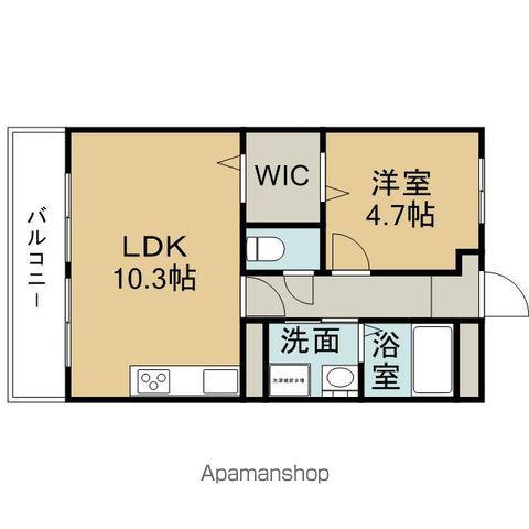 臼井ビル(1LDK/4階)の間取り写真