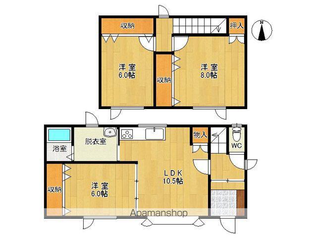 根室本線 帯広駅 バス乗車時間:16分 光南福祉センター前バス停で下車 徒歩2分 2階建 築26年(3LDK)の間取り写真