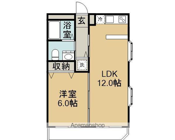ベルメゾン(1LDK/2階)の間取り写真