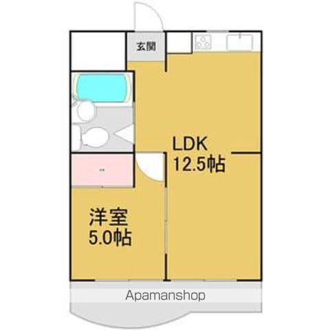 チサンマンション徳川町(1LDK/5階)の間取り写真
