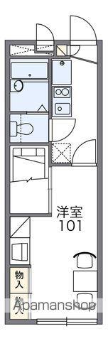 レオパレス銀河(1K/2階)の間取り写真