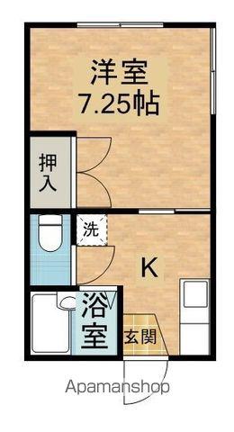 ホワイトハウス8(1K/2階)の間取り写真