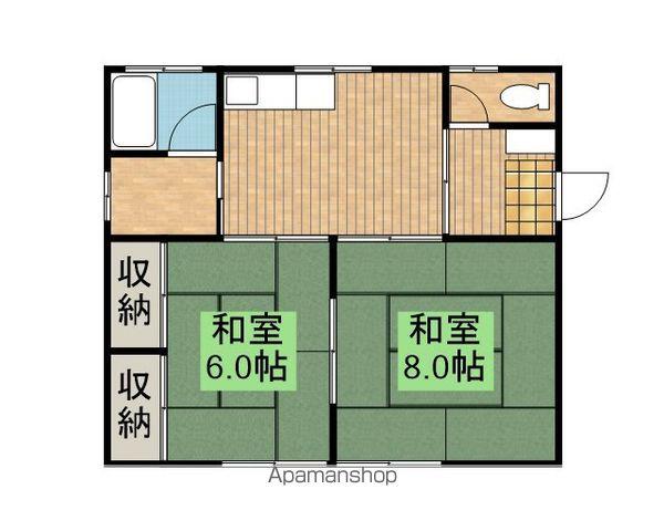 コーポ長月(2K/2階)の間取り写真