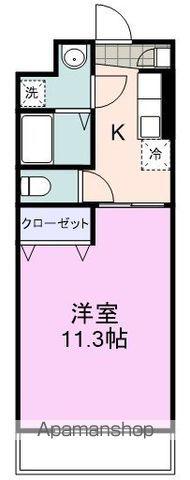 ポローニア北番町(1K/1階)の間取り写真