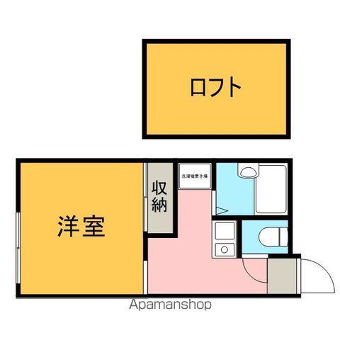 レオパレスα24(1K/2階)の間取り写真