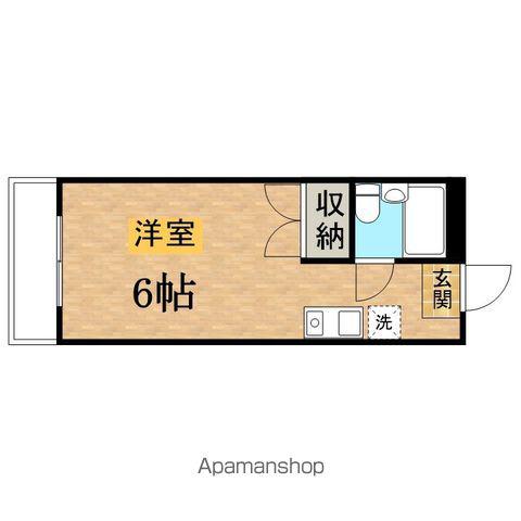 ジュネス井上(ワンルーム/2階)の間取り写真