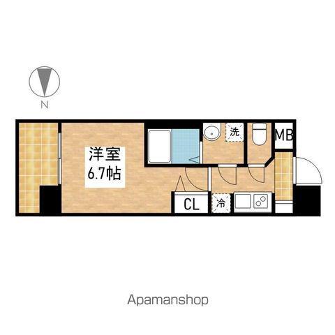 SーRESIDENCE上前津1203・1503フリーレント(1K/5階)の間取り写真