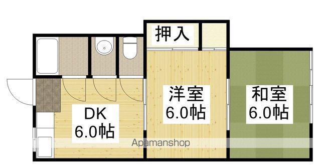 コーポセブン(2DK/2階)の間取り写真