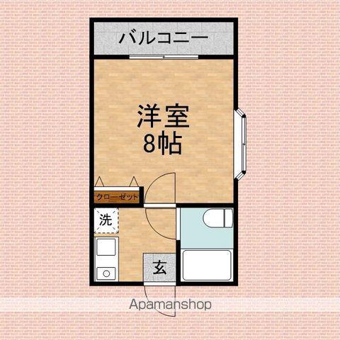 サンハイム皆川(1K/2階)の間取り写真