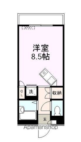 アルフィーネ宇部(ワンルーム/1階)の間取り写真