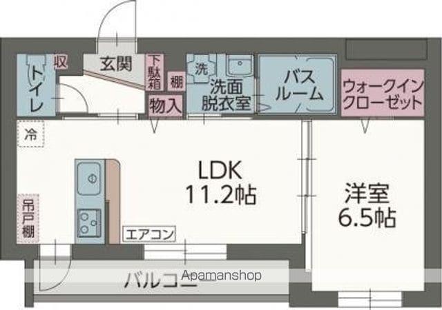 バーディ豊田 Ⅰ(1LDK/3階)の間取り写真