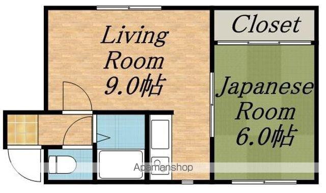 フォレストヒル澄川(1LDK/3階)の間取り写真
