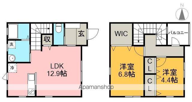 エスグラント三園町(2LDK)の間取り写真