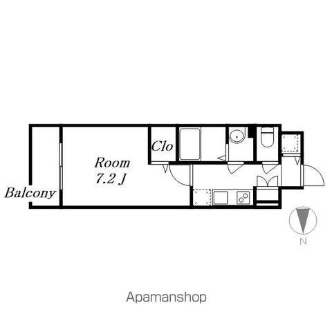 エスリード栄 THE PARK(1K/5階)の間取り写真