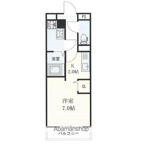 シーズンコート犬山(ワンルーム/2階)の間取り写真