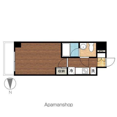 プロスペクト門前仲町(1K/5階)の間取り写真