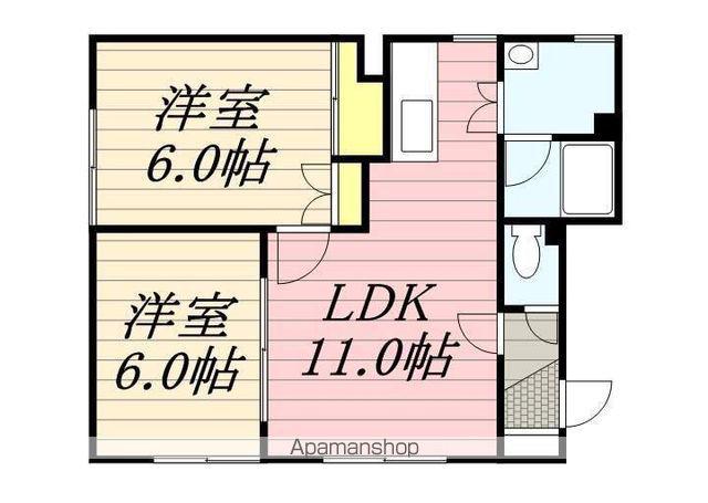 エイクシティ・ナルディ(2LDK/1階)の間取り写真