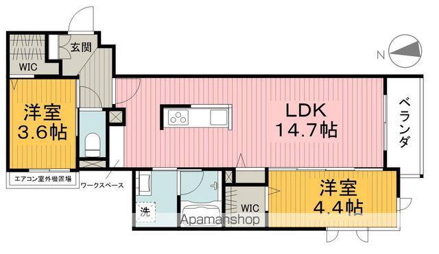 シャーメゾンPRINTEMPS(2LDK/3階)の間取り写真