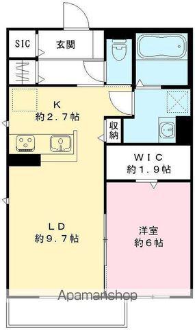 ラヴィーヌ(1LDK/2階)の間取り写真