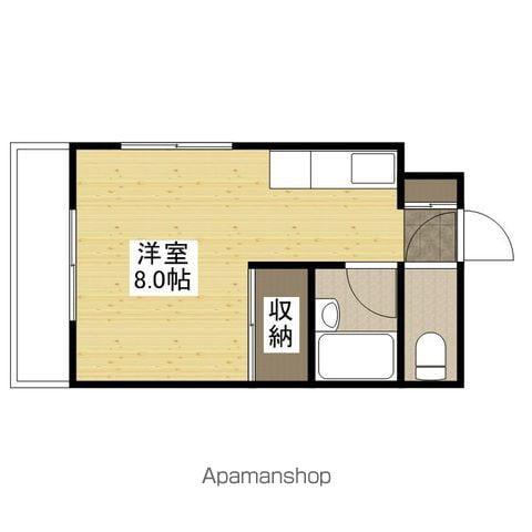 土井ビル(ワンルーム/4階)の間取り写真