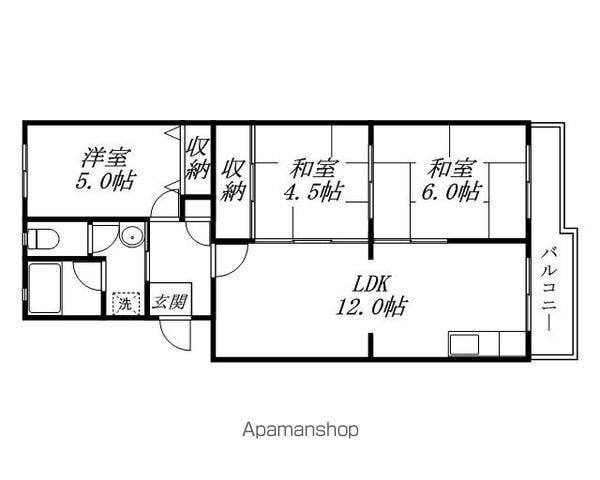 エトワール15(3LDK/1階)の間取り写真