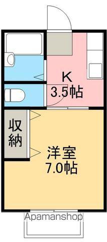 コーポ高本(1K/2階)の間取り写真