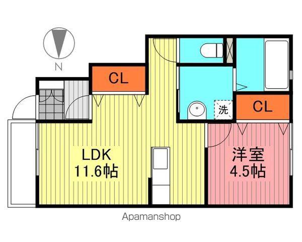 コーポNOAH A棟(1LDK/1階)の間取り写真