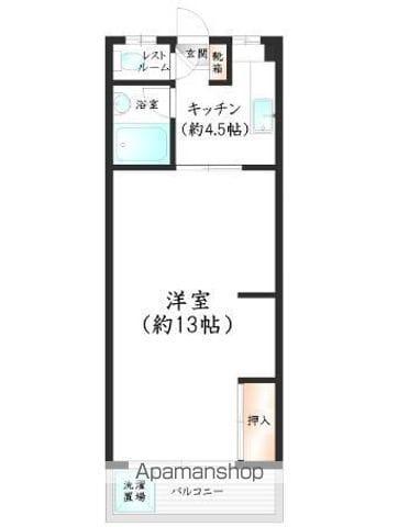 第18東那珂IRビル(1K/5階)の間取り写真