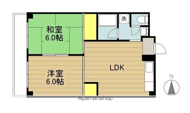 ファミールコヌマ(2LDK/2階)の間取り写真