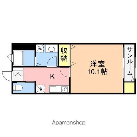 ブルーエトワール(1K/1階)の間取り写真