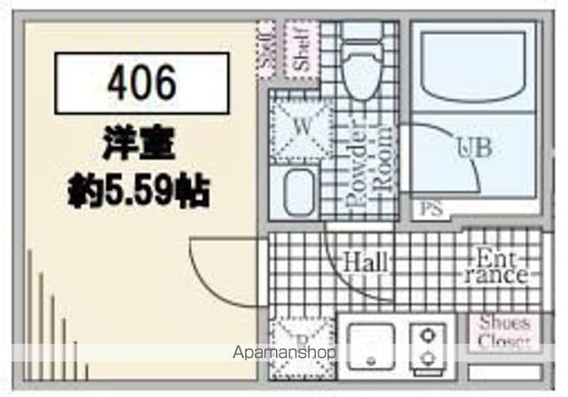 REVERESIDENCE阿佐ヶ谷(1K/2階)の間取り写真