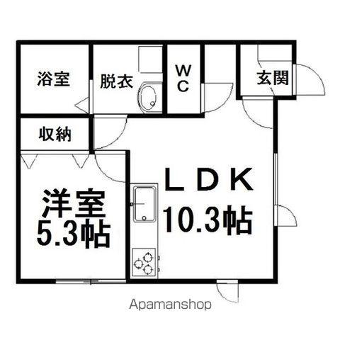カル・デル・ソル(1LDK/1階)の間取り写真