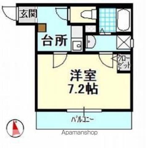 クレフラスト城北(1K/1階)の間取り写真