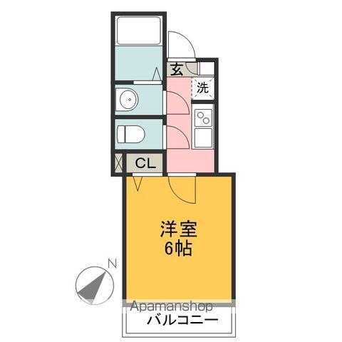 MARK DUO豊岡Ⅰ(1K/2階)の間取り写真