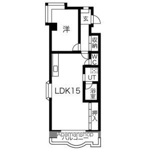 サンテラス88(1LDK/2階)の間取り写真