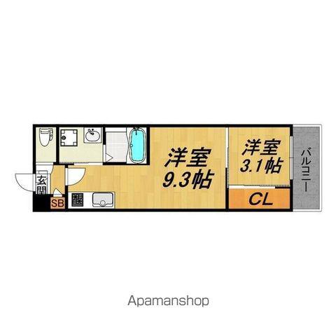 LECOCON守山Ⅲ(1LDK/2階)の間取り写真