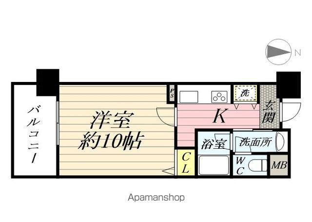 イーストプラザ名掛丁(1K/3階)の間取り写真
