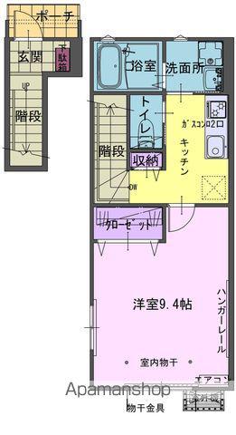 CHAMOMILE(1K/2階)の間取り写真