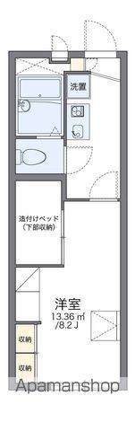 レオパレスマニエ(1K/1階)の間取り写真