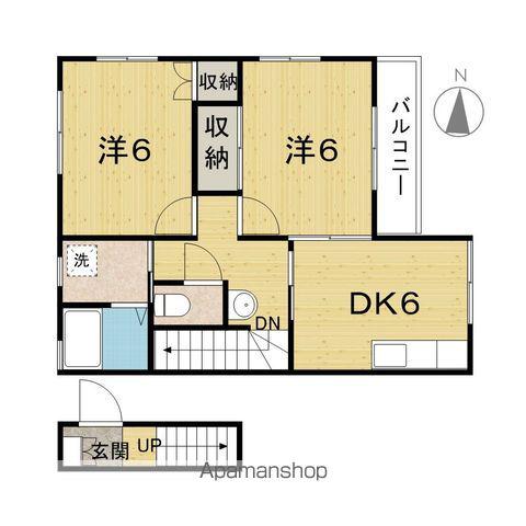 R・S畑中(2DK/2階)の間取り写真