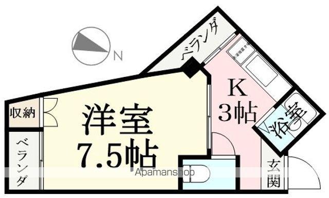 ピアウエストFURUSAKI3(1K/2階)の間取り写真