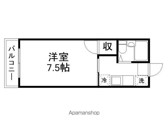 ロイヤルハイツ池田(1K/3階)の間取り写真