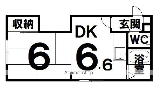 マーザァハイツ(1DK/1階)の間取り写真