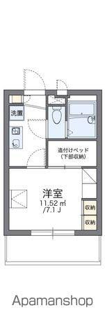 レオパレスリベール(1K/4階)の間取り写真
