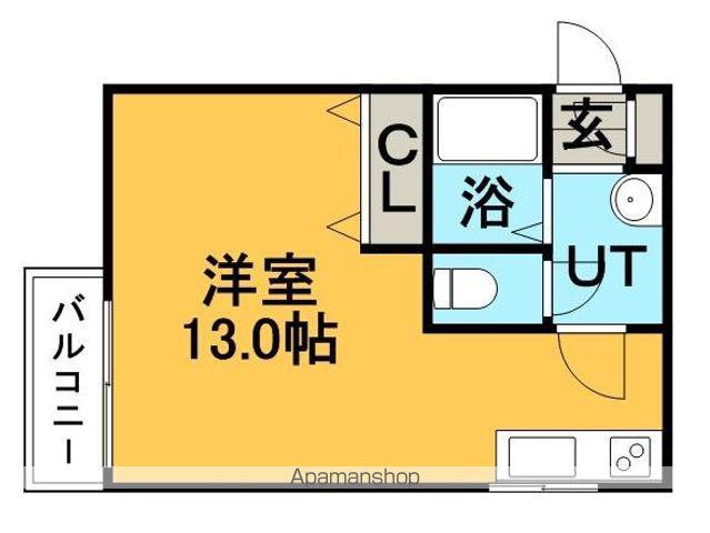 クレアコートひばりが丘(1K/1階)の間取り写真